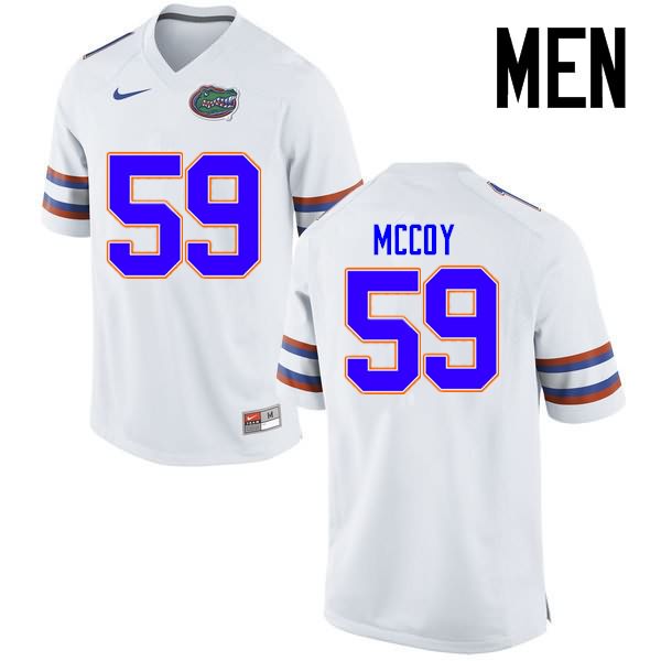 NCAA Florida Gators T.J. McCoy Men's #59 Nike White Stitched Authentic College Football Jersey AML1164NY